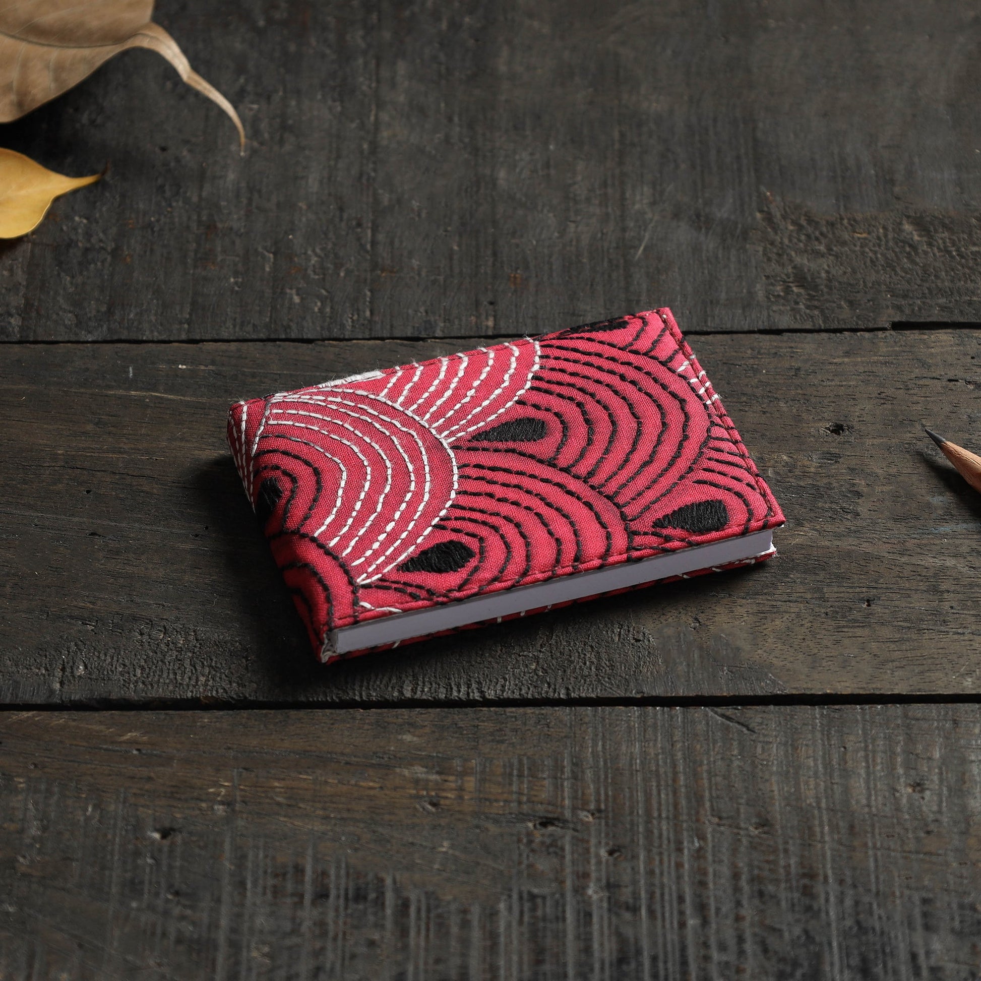 Bengal Kantha Work Handcrafted Notepad (4 x 3 in)