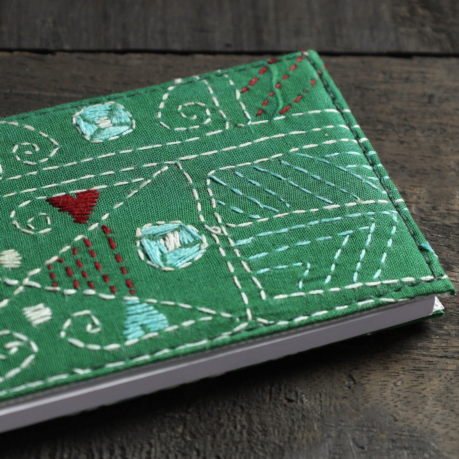 Bengal Kantha Work Handcrafted Notepad (4 x 3 in)