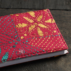 Bengal Kantha Work Handcrafted Notepad (4 x 3 in)