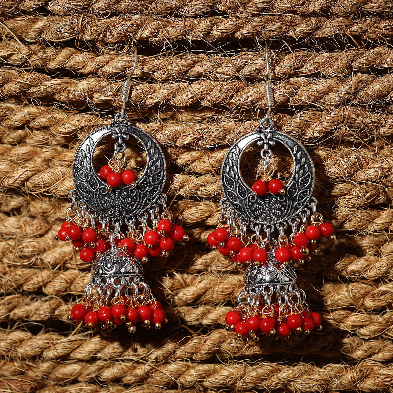 Ayaat Handcrafted GS Beaded Earrings