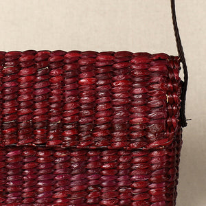 Brown - Handmade Organic Water Hyacinth Sling Bag from Assam