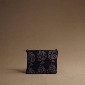 Black - Handmade Cotton Multipurpose Utility Pouches (set of 3) 39