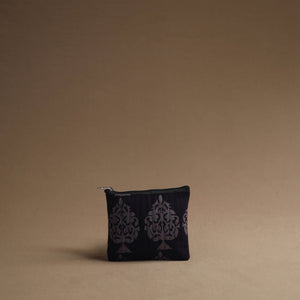 Black - Handmade Cotton Multipurpose Utility Pouches (set of 3) 39