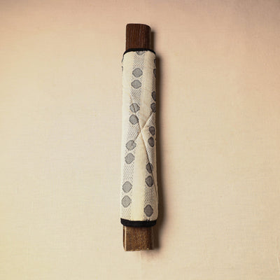 Beige - Jacquard Handmade Fridge Handle Cover 02