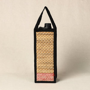 Beige - Handmade Organic Water Hyacinth Bottle Bag from Assam