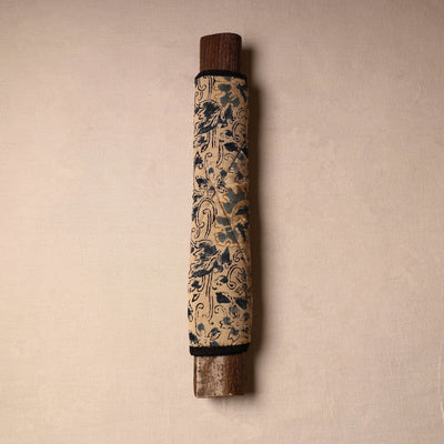 Black - Kalamkari Block Printed Handmade Fridge Handle Cover 17