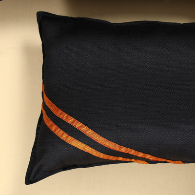 Black - Khun Weave Cotton Pillow Covers (Set of 2)