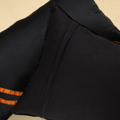 Black - Khun Weave Cotton Pillow Covers (Set of 2)