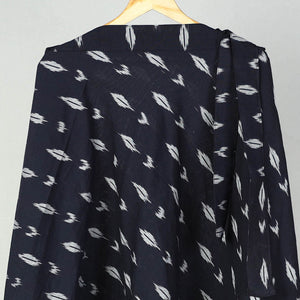 Black - Wrap Around Cotton Pochampally Ikat Skirt 18