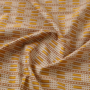 Brown - Kalamkari Printed Cotton Fabric