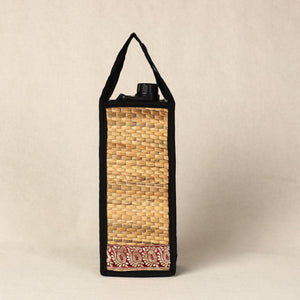 Beige - Handmade Organic Water Hyacinth Bottle Bag from Assam