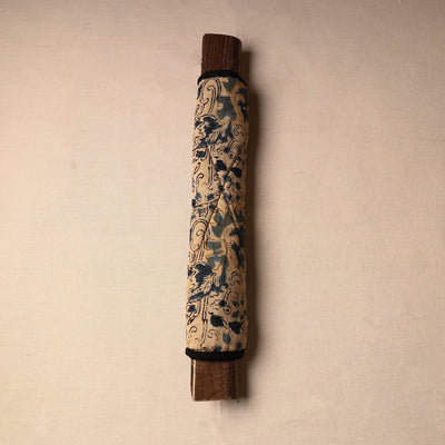 Beige - Kalamkari Block Printed Handmade Fridge Handle Cover 29