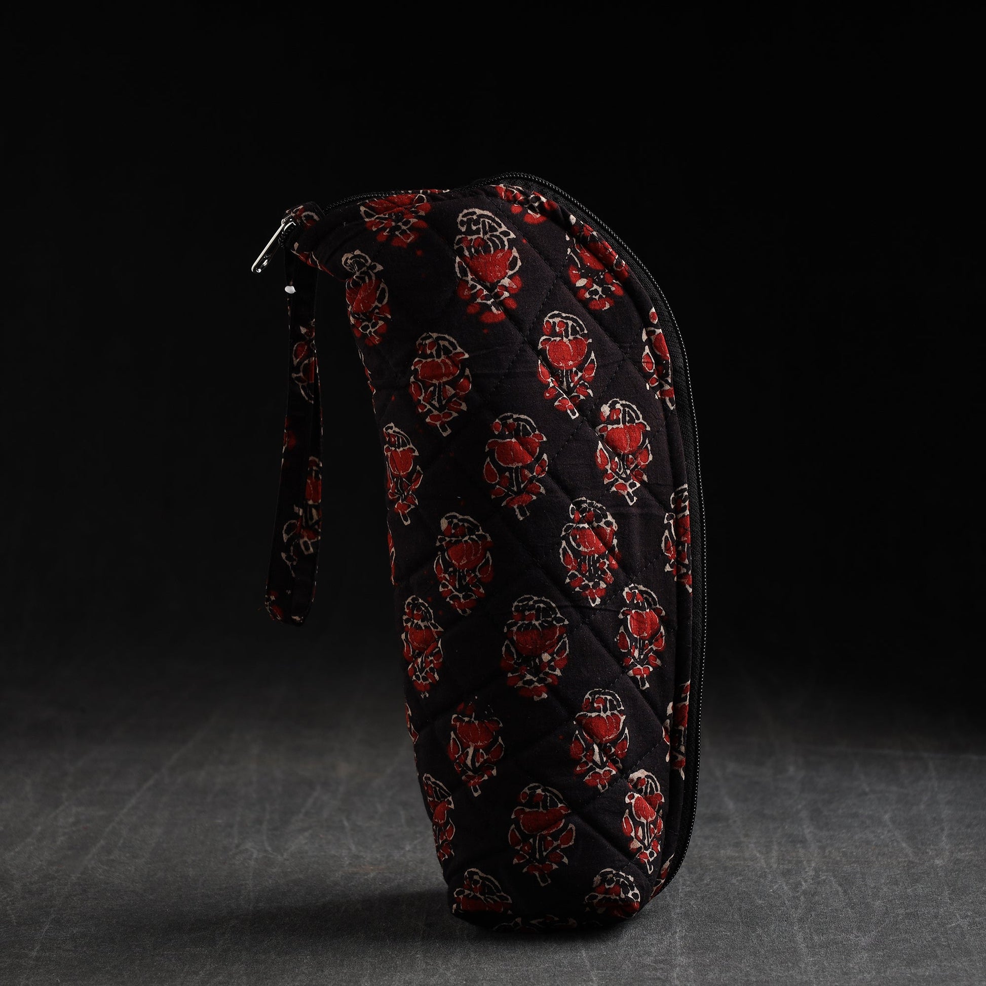Black - Handmade Cotton 1L Water Bottle Cover 12