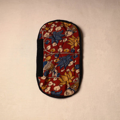 Beige - Kalamkari Block Printed Handmade Fridge Handle Cover 29