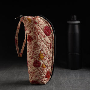 Beige - Handmade Cotton 1L Water Bottle Cover 05