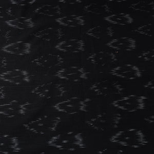 Black - Cotton Pochampally Ikat Fabric 04