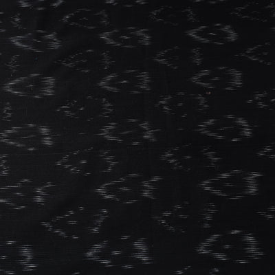 Black - Cotton Pochampally Ikat Fabric 04