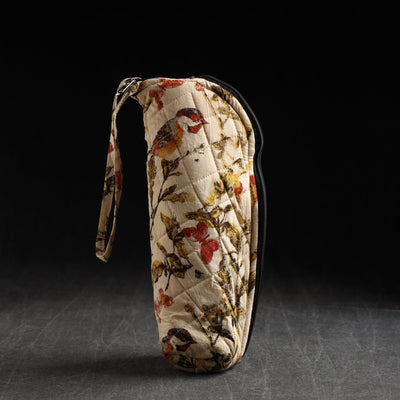 Beige - Handmade Cotton 1L Water Bottle Cover 04