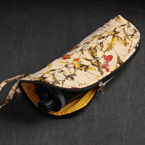 Beige - Handmade Cotton 1L Water Bottle Cover 04