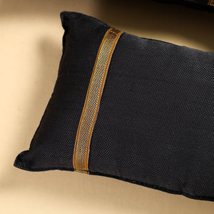 Black - Khun Weave Cotton Pillow Covers (Set of 2)