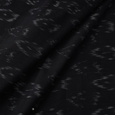 Black - Cotton Pochampally Ikat Fabric 04