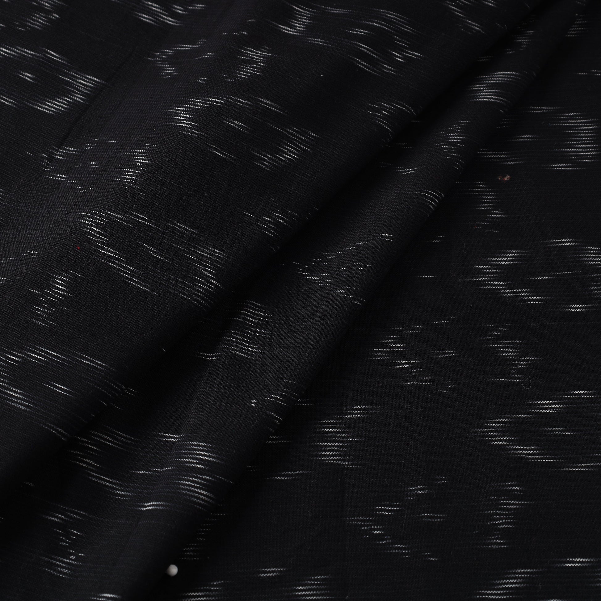 Black - Cotton Pochampally Ikat Fabric 04