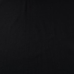 Black Textured Prewashed Fine Cotton Handloom Fabric