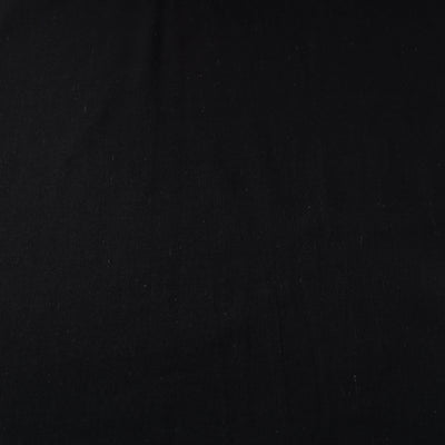 Black Textured Prewashed Fine Cotton Handloom Fabric