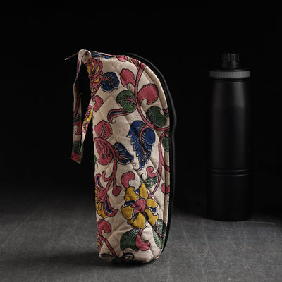 Beige - Handmade Cotton 1L Water Bottle Cover 01