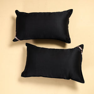 Black - Khun Weave Cotton Pillow Covers (Set of 2)