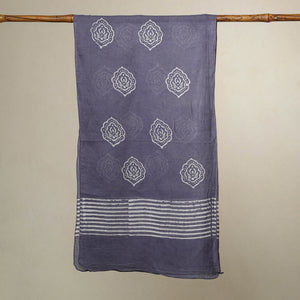 Blue - Hand Batik Printed Cotton Stole 02
