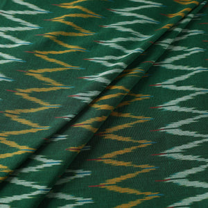 Green -  Pochampally Ikat Weave Cotton Fabric 15
