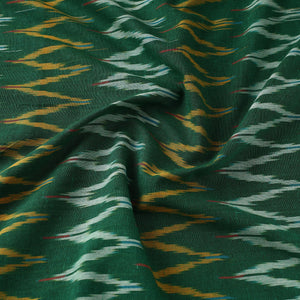 Green -  Pochampally Ikat Weave Cotton Fabric 15