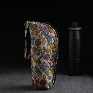 Beige - Handmade Cotton 1L Water Bottle Cover 02