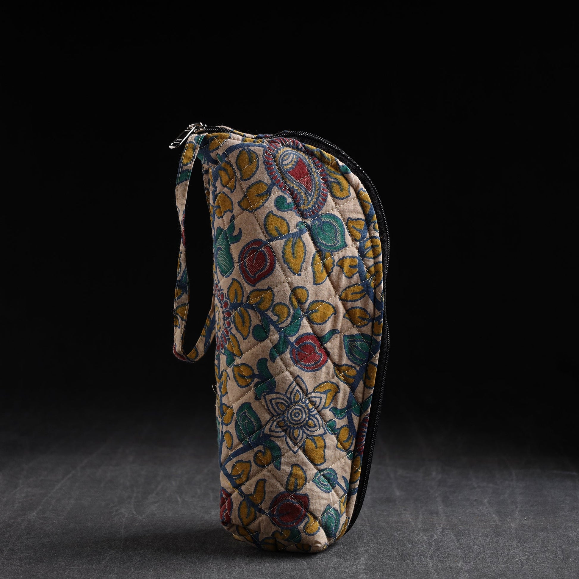 Beige - Handmade Cotton 1L Water Bottle Cover 02