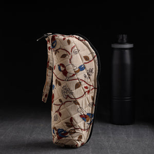 Beige - Handmade Cotton 1L Water Bottle Cover 10