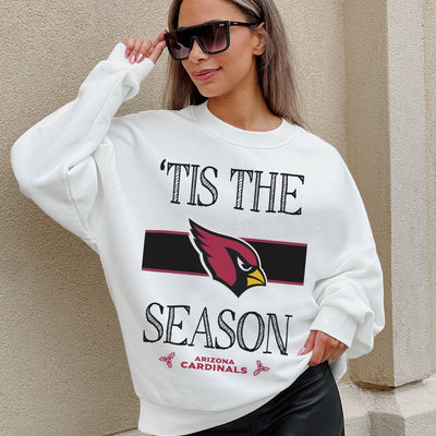 ARIZONA CARDINALS TOUCHDOWN TIDINGS DROP SHOULDER CREWNECK SWEATSHIRT