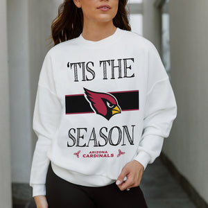 ARIZONA CARDINALS TOUCHDOWN TIDINGS DROP SHOULDER CREWNECK SWEATSHIRT