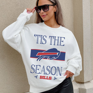 BUFFALO BILLS TOUCHDOWN TIDINGS DROP SHOULDER CREWNECK SWEATSHIRT