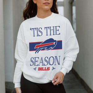BUFFALO BILLS TOUCHDOWN TIDINGS DROP SHOULDER CREWNECK SWEATSHIRT
