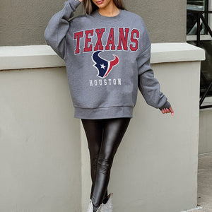 HOUSTON TEXANS BRING THE ENERGY PREMIUM FLEECE DROP SHOULDER CREWNECK PULLOVER