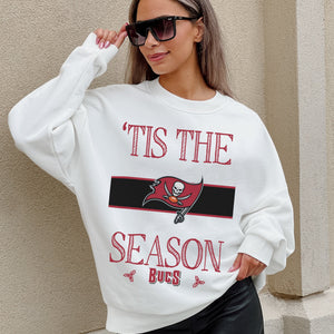 TAMPA BAY BUCCANEERS TOUCHDOWN TIDINGS DROP SHOULDER CREWNECK SWEATSHIRT