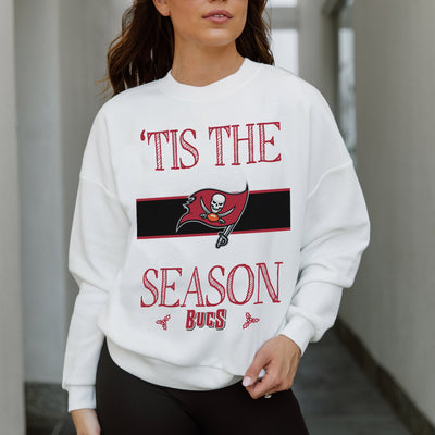 TAMPA BAY BUCCANEERS TOUCHDOWN TIDINGS DROP SHOULDER CREWNECK SWEATSHIRT
