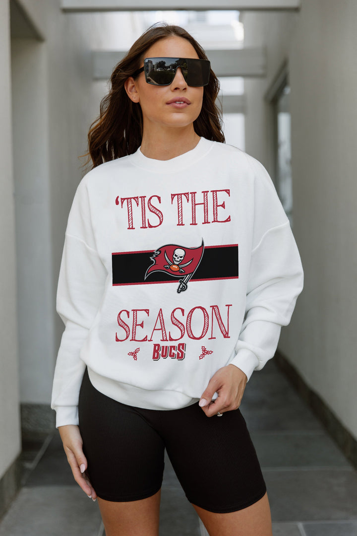 TAMPA BAY BUCCANEERS TOUCHDOWN TIDINGS DROP SHOULDER CREWNECK SWEATSHIRT