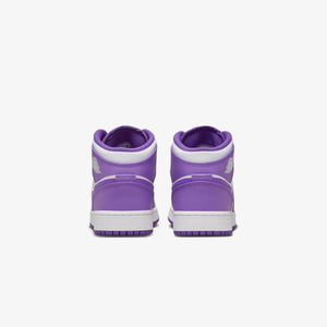 Jordan | AIR JORDAN 1 MID  { PURPLE VENOM/WHITE