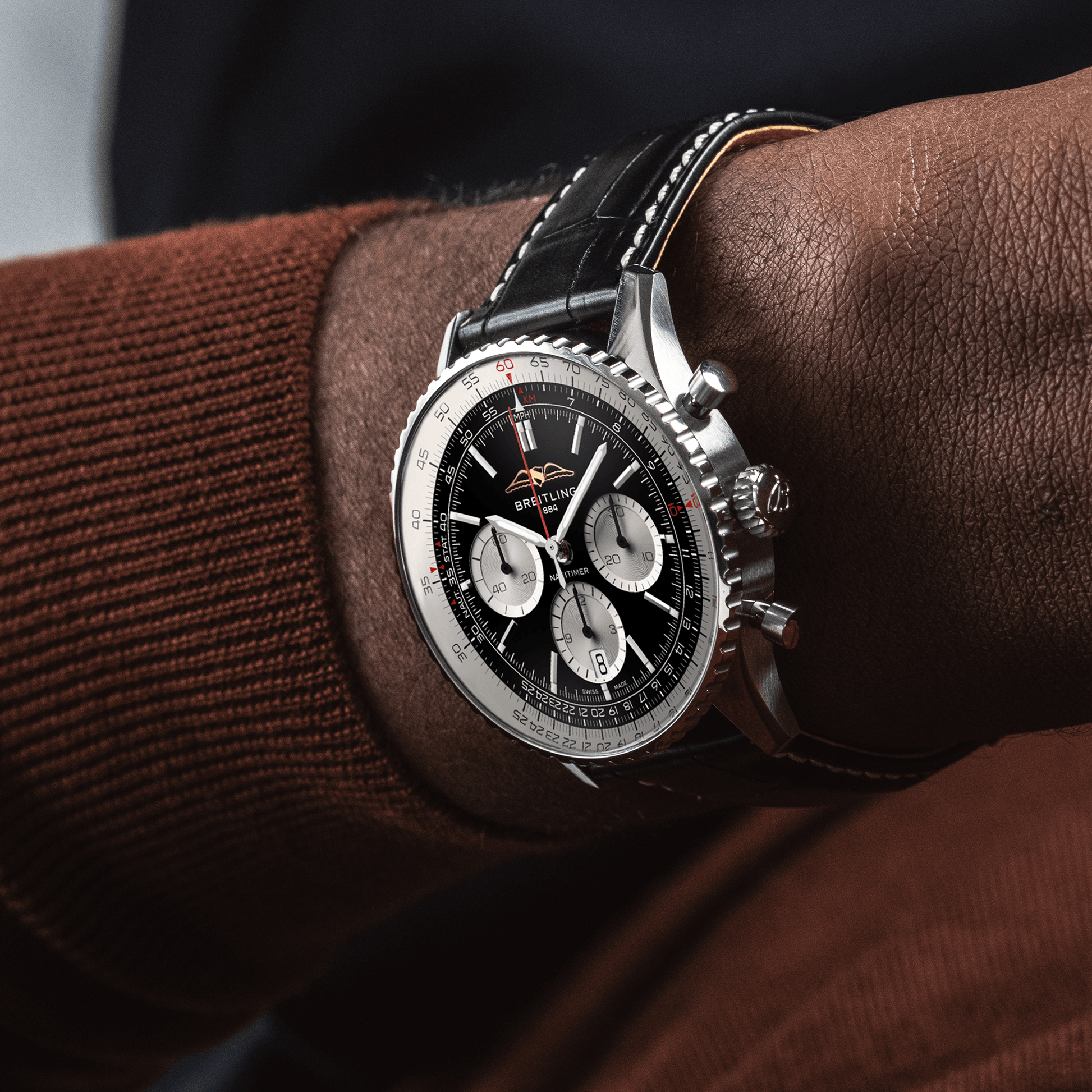 Breitling Navitimer B01 Chronograph Black Dial Men 43mm