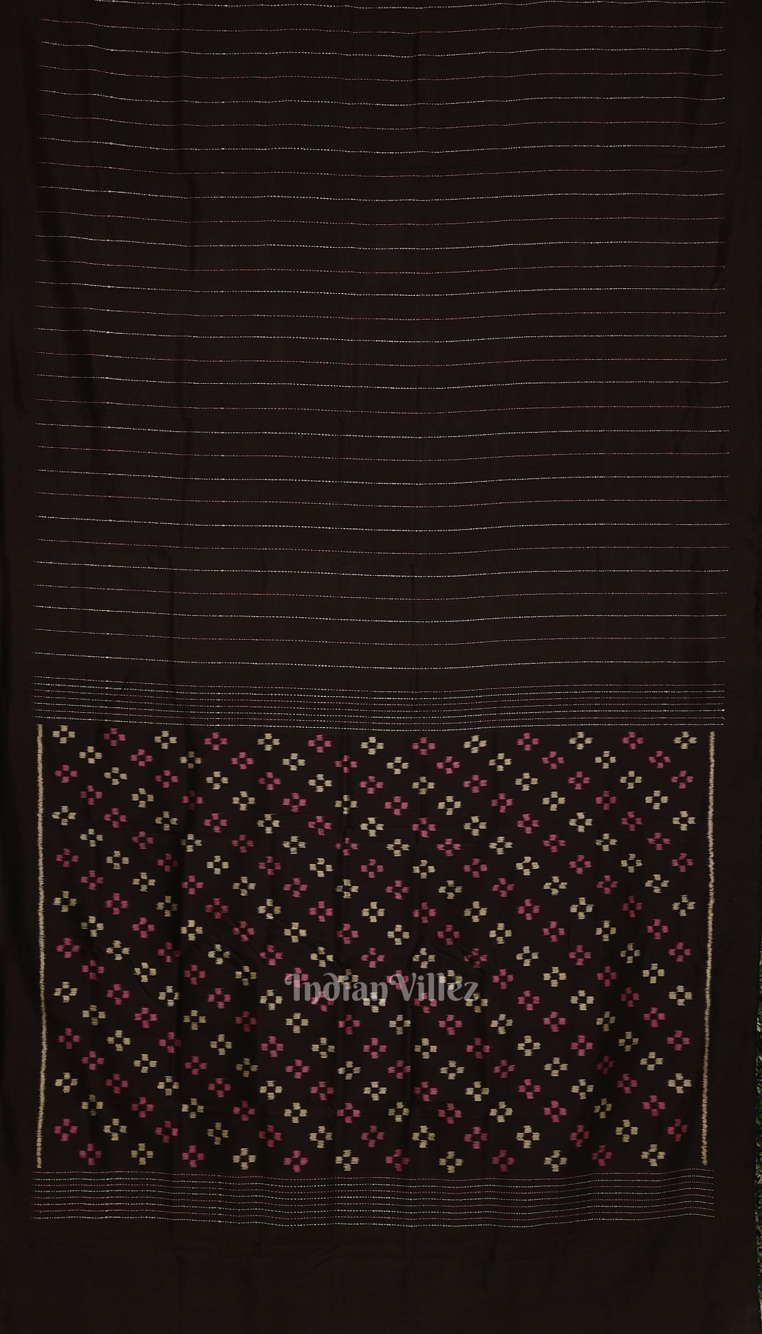 Black Jhoti Theme Contemporary Handloom Silk Saree