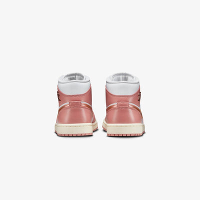 Jordan | AIR JORDAN 1 MID SE  { RED STARDUST/METALLIC COPPER-WHITE-SAIL