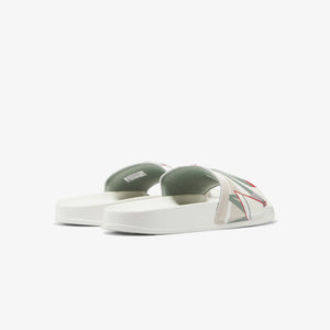 Reebok | CLASSIC SLIDE { CHALK/GREEN