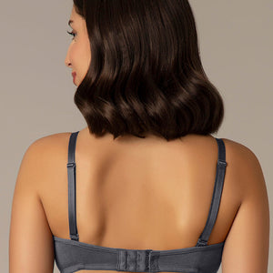 All Day Smooth Comfort Padded & Non-wired Bra - Gray Stone